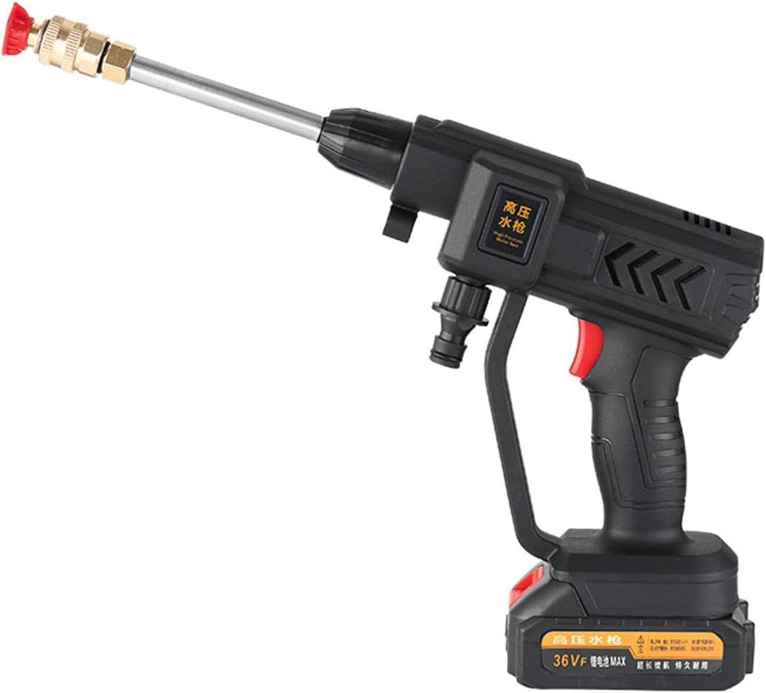 88VF 1500W Cordless High Pressure Car Washer Rechargeable Car Wash Gun Electric Water Gun Foam Machine for Washing Cars/Bicycle/Floors/Siding