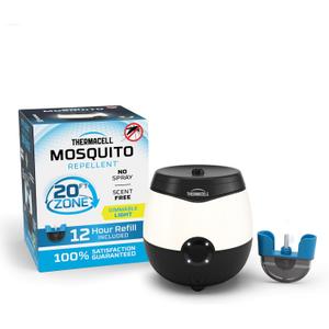 Thermacell E-Series Rechargeable Mosquito Repeller with 20 Mosquito Protection Zone; Bug Spray Alternative; Scent Free