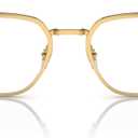 Ray-Ban Women's Rx6511 Square Prescription Eyewear Frames (Gold/Demo Lens)