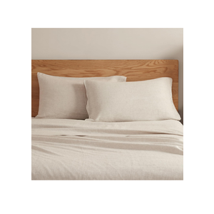 DAPU 100% Linen Pillowcases 20x30 Inches Pillow Cases (Pack of 2)  (Natural Linen, Queen)