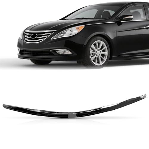 UnayKolb for 2011 2012 2013 Hyundai Sonata Grille Garnish Hood Molding Trim Front Bumper Top Chrome Trim HY1235101