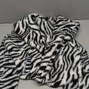 Women Long Sleeve Stand Collar Zebra S