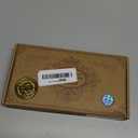 Amerous Wooden Checkers Pieces Nature Wood Backgammon Pieces with Drawstring Bag, 5 Dices Included