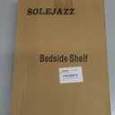 SOLEJAZZ Bedside Shelf, Foldable Bunk Bed Shelf Clip On Nightstand Tray- Black