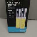 Oil Sprayer for Cooking, 2 Pack Olive Oil Sprayer Mister, Oil Spray Bottle for Kitchen, Portable Kitchen Gadget for Air Fryer, Baking, Salad, Grilling, Roasting,Olive Oil Dispenser Set (3.4 Ounces)