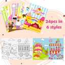 ANGOLIO Candyland Coloring Books for Kids Bulk - 60PCS School Party Favors, Onesize