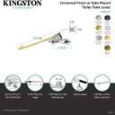 Kingston Brass KTACLD3 American Classic Universal Front or Side Mount Toilet Tank Lever, Antique Brass