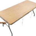 Clear Vinyl Rectangle Fitted Tablecloth Elastic Edged Table Cloth Waterproof Oil-Proof Plastic Cover (96" x 30" (Rectangular))