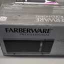 Farberware 0.7 Cu. Ft. Countertop Microwave Oven – 700 Watts Power, Auto Cook Settings, Defrost, Easy Clean and Child Safety Lock - Stainless