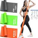 Resistance Bands Set, Exercise Bands for Working Out, Elastic Bands for Home Exercise, Gym, Physical Therapy Bands for Stretch, Recovery, Yoga, Pilates, Rehab, Strength Training - Colorful