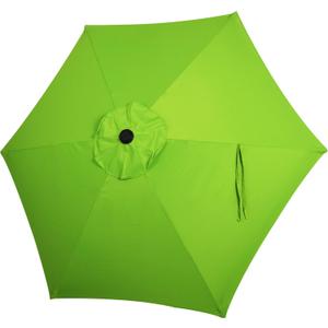 Blissun 7.5ft Patio Umbrella Replacement Canopy, Market Umbrella Cover, Outdoor Table Umbrella Canopy for 6 Ribs (Lime)