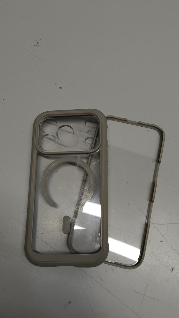 for iPhone 17 Pro Max Case for Women, Fit for MagSafe, 17FT Drop Protection, Chic Design for 17 Pro Max Case with Stand, Grey