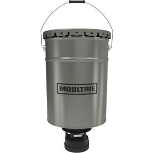 Moultrie 40lb All-in-One Hanging Deer Feeder - 40lb Capacity - Metal Hopper - Digital Timer with 4 Daily Feeds - Moultrie Connect Bluetooth