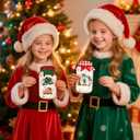 2 x Wakeys 60-Pack Christmas Classroom Gifts Candy Card Kit with 10 Festive Designs & 60 Clear Treat Bags  DIY Holiday Goodie Christmas Classroom Crafts for Kids Exchange (Candy Not Included)