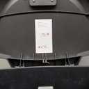 simplehuman 50 Liter / 13 Gallon Semi-Round Kitchen Step Trash Can with Secure Slide Lock, Black Plastic