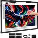 TOHETO Rechargeable A1 Light Pad 35.4”x23.6”, Extra Large LED Light Board for Diamond Painting, 3-Color Modes Light Box, Diamond Art Light Table, Lightbox for Tracing and Drawing, Sketching, Artists