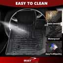 Floor Mats Backseat Cargo Liner for Mazda CX90 2024-2026 7 Seats