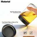 16oz 4Pack Glass Overnight Oats Jars Containers with Airtight Leakproof Lids, Reusable Mason Jars for Meal Prep, Yogurt Parfaits, Smoothies, Salads & Healthy Breakfasts (16 OZ-4-1)