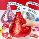 Valentines Day Gifts for Kids - 24 Pack Giant Chocolate-Shaped Stationery Set with Pencils Stickers Gift Tags Erasers Stamper Sharperner - Valentine Party Favors Classroom School Exchange Boys Girls