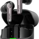 EarFun Air Pro 4+ Adaptive Noise Cancelling Wireless Earbuds, Qualcomm AptX Lossless, Dual Drivers, Translation Earbuds, Snapdragon Sound, 6 Mics AI Clear Calls, Hi-Res Sound, LDAC, Bluetooth 6.0, 54H (Black)