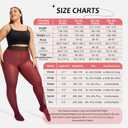 Plus Size Fleece Lined Tights Women,Warm Pantyhose Leggings Women,Fake Translucent Thermal Skin Colored Tights Winter. (Red, M)