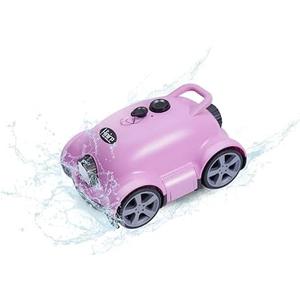 Hinice Cordless Robotic Pool Cleaner, Automatic Pool Vacuum Robot for In-Ground/ Above Ground Pools, 150 Min Runtime, IPX8 Waterproof, 2200 Sq Ft Coverage (Pink)