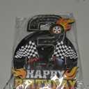 Truck Birthday Number Sign Centerpiece, Truck Wooden Decoration Photo Props for Truck Birthday Decorations (3rd)
