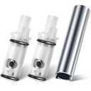 Enhon 3 Pcs Faucet Cartridge Replacement Kit Compatible with Moen 1224 1224B Cartridge Retainer Removal Tool for Double Handle Tub Shower, Faucet Bathtub Valve Repair