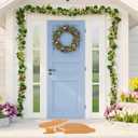 FYSUIMU Easter Bunny Shaped Natural Coir Doormat Cute Rabbit Welcome Floor Mat Non-Slip Entrance Door Rugs for Indoor Outdoor Bathroom Decor, 16.5 x 29 Inch