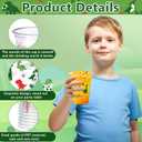 50 Pcs Dinosaur Cups with Lids and Straws 12 oz Dinosaur Plastic Cups Disposable Dino Tumbler Drinking Cups for Kids Dinosaur Birthday Summer Party Supplies