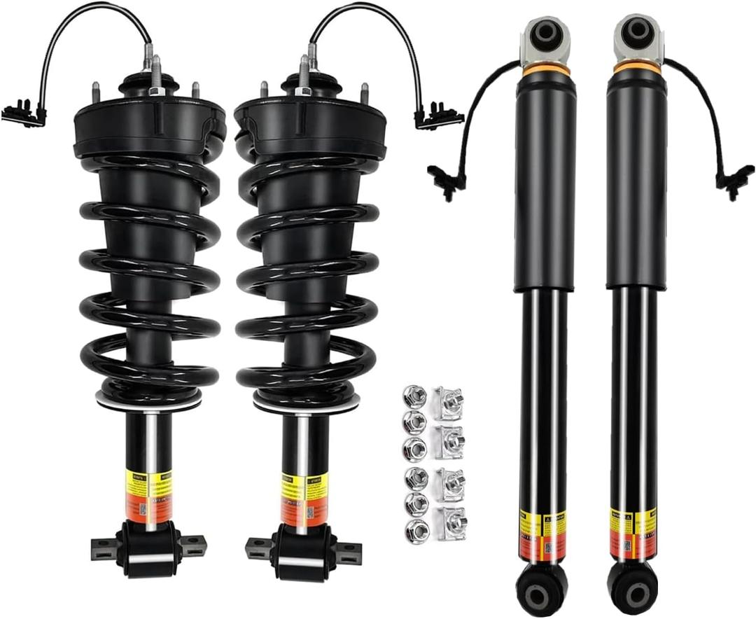 84176631 84178213 4PCS Z95 Front & Rear Shocks Struts Assembly Magnetic Ride Control Suspension Compatible with Chevy Silverado 1500 2015-2018,fits for GMC Sierra 1500 2015-2018