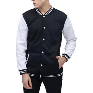 Yuji Itadori Mens Varsity Jacket Baseball Letterman Bomber Jacket Fleece Long Sleeve Coat Casual Clothing (Large, Black)