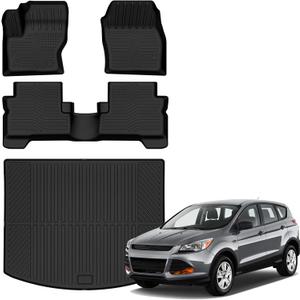 AUXKO All Weather Floor Mats for Ford Escape 2013-2019 Accessories