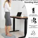 Acupressure Foot Massage Mat - Portable Foldable Foot Massager Mat for Bathroom, Yoga, Outdoor Games, Office Standing Desk Pad, Relieve Foot Pain, Anti-Slip, 30 x 18 inch (Grey)