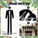 9 PCS Black Velvet Christmas Bows, Vintage Christmas Decor Large Bows for Tree, Staircase, Party, Indoor and Outdoor Ornaments