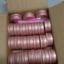 MotBach 24 Pack 0.5oz Tin Jars, 15ml Metal Tin cans, 1/2 Ounce Aluminum tin can jar Containers with Lid for Lotion Bars, Spices, Salve, Beard Balm, Balms, Toiletries, Creams, Samples, Makeup Cosmetic (Rose Gold)