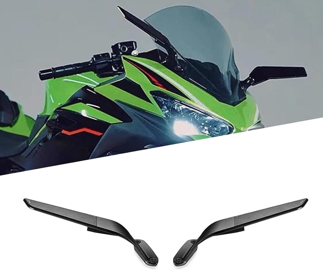 For NINJA 500 ninja500 2024 2025 2026 new motorcycle accessories rotatable rearview mirror winglet side mirror kit rearview mirror