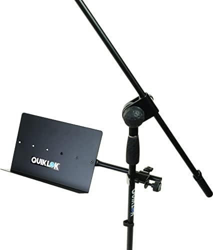 QUIK LOK Microphone Stand, Black (MS-303)