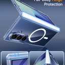 FNTCASE for Samsung Galaxy Z-Fold-7 Case: with Hinge Protection & Screen Protector Magnetic Clear Phone Cases Anti Yellowing Rugged Shockproof Protective Bumper Transparent Cell Cover (A-Clear)