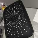 Wide Rain Shower Head With 5 Modes Handheld Showerheads, High Pressure Showerhead Combo with Extension Arm for Bathroom Accessories, Adjustable Shower Head with Anti-Clog Nozzles (Black)