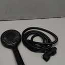 FASDUNT Shower Head with Handheld, High Pressure Handheld Shower Head with 80" Extra Long Stainless Steel Hose & Adjustable Bracket, Showerhead with ON/OFF Switch, Black