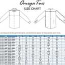 Mens Regular fit Solid Dress Shirts w/Convertible Cuffs (Purple)