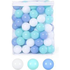 STARBOLO Ball Pit Balls for Toddlers Phthalate Free BPA Free Non-Toxic Crush Proof Play Balls for Toddlers Kids Pool Playhouse Pack of 100 200 500 (Blue+ Green +White)
