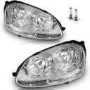 KarSpareHub Headlights for 2005-2010 Jetta Sedan Value Edition/2.5/S/SE