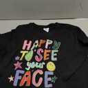 Happy to See Your Face Teacher Back to School Teachers Kids TShirt, Size M