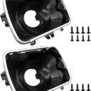 42437 Headlight Bucket Kit, 5X7 Headlight Mounting fit for Chevrolet Express, GMC Savana 1500, 2500, 3500 Safari Yukon Topkick Chevy Express 4500 K10 K20 K30 Suburban Cadillac Escalade(2PCS)