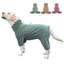 Dog Pajamas for Large Dogs,Extra Large Stretch, Suitable for Adult, Medium-Sized Dogs, Large Pet Jumpsuit Four-Legged Dog Clothes, Pet Clothing. (Black, 4XL) (4XL Fit 51-77 pounds)