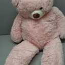 HollyHOME Giant Teddy Bear 4Ft Big Teddy Bear Stuffed Animal Birthday Valentines Day Plush for Kids and Girlfriend 48 inch Pink
