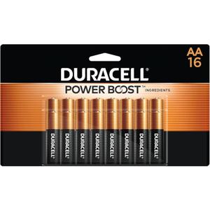 Duracell Coppertop AA Batteries with Power Boost Ingredients, 16 Count (Pack of 1) Long-lasting Alkaline Double AA Battery for Household and Office Devices