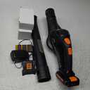 WG547 20V Cordless Leaf Blower, Electric Blower with Turbine Fan, Blowers for Lawn Care with 2 Speed Control, Battery & Charger Included SCOTTS